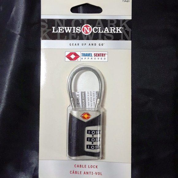 TSA Combination Luggage Lock With Steel Cable - Picture 1 of 1